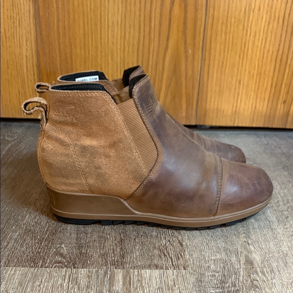 Sorel‎ Evie Chelsea Brown Booties Women's Size 10